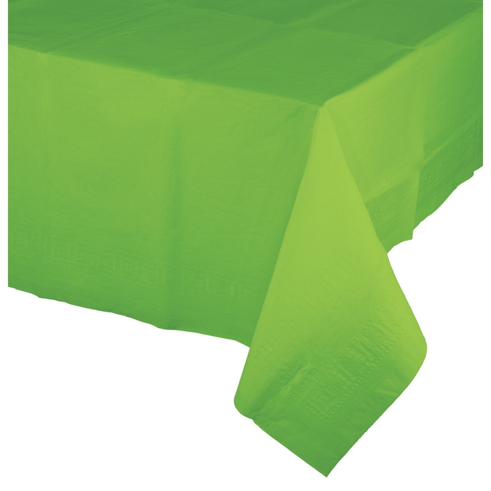 Lime Green Rectangular Paper Tablecloth