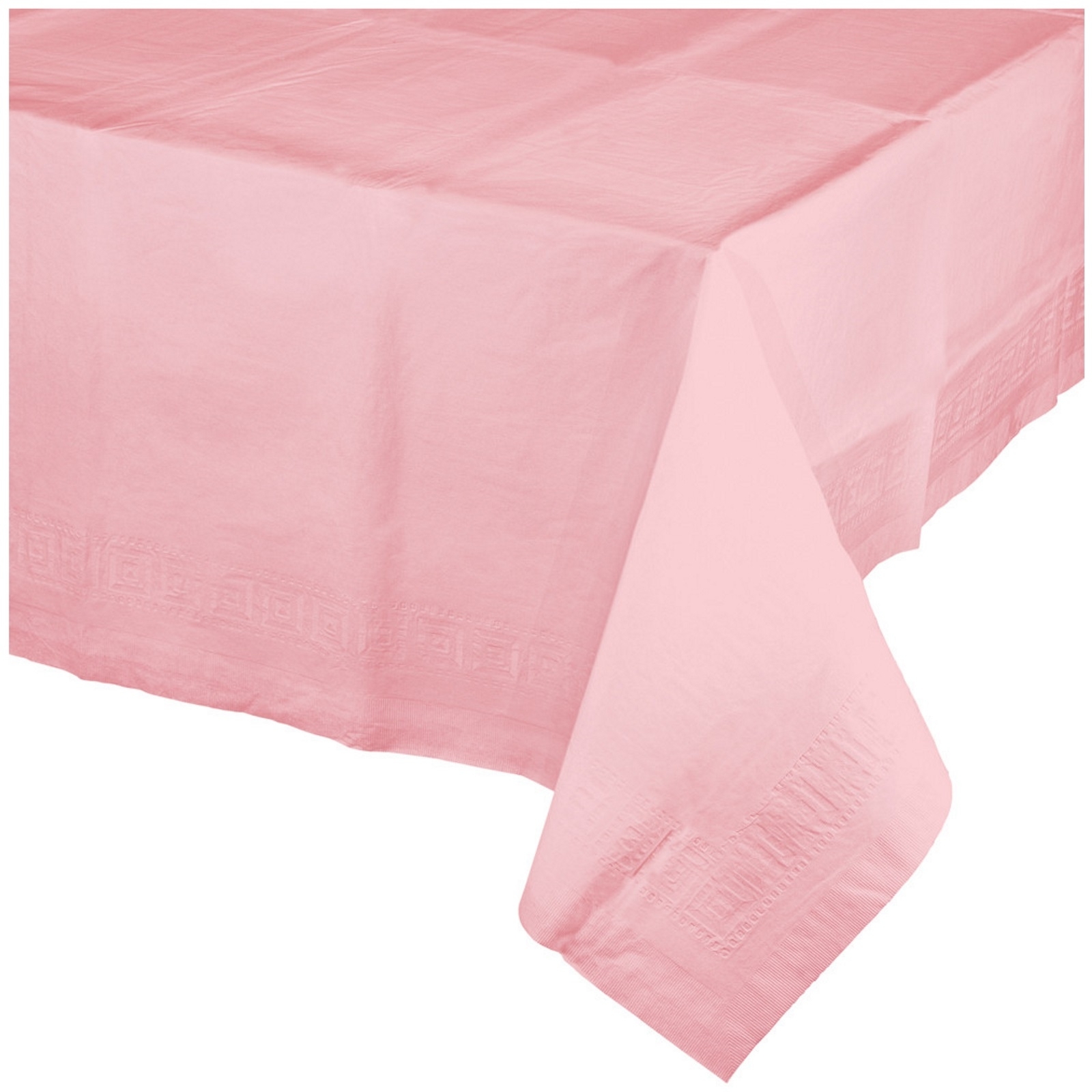 Classic Pastel Pink Paper Tablecloth