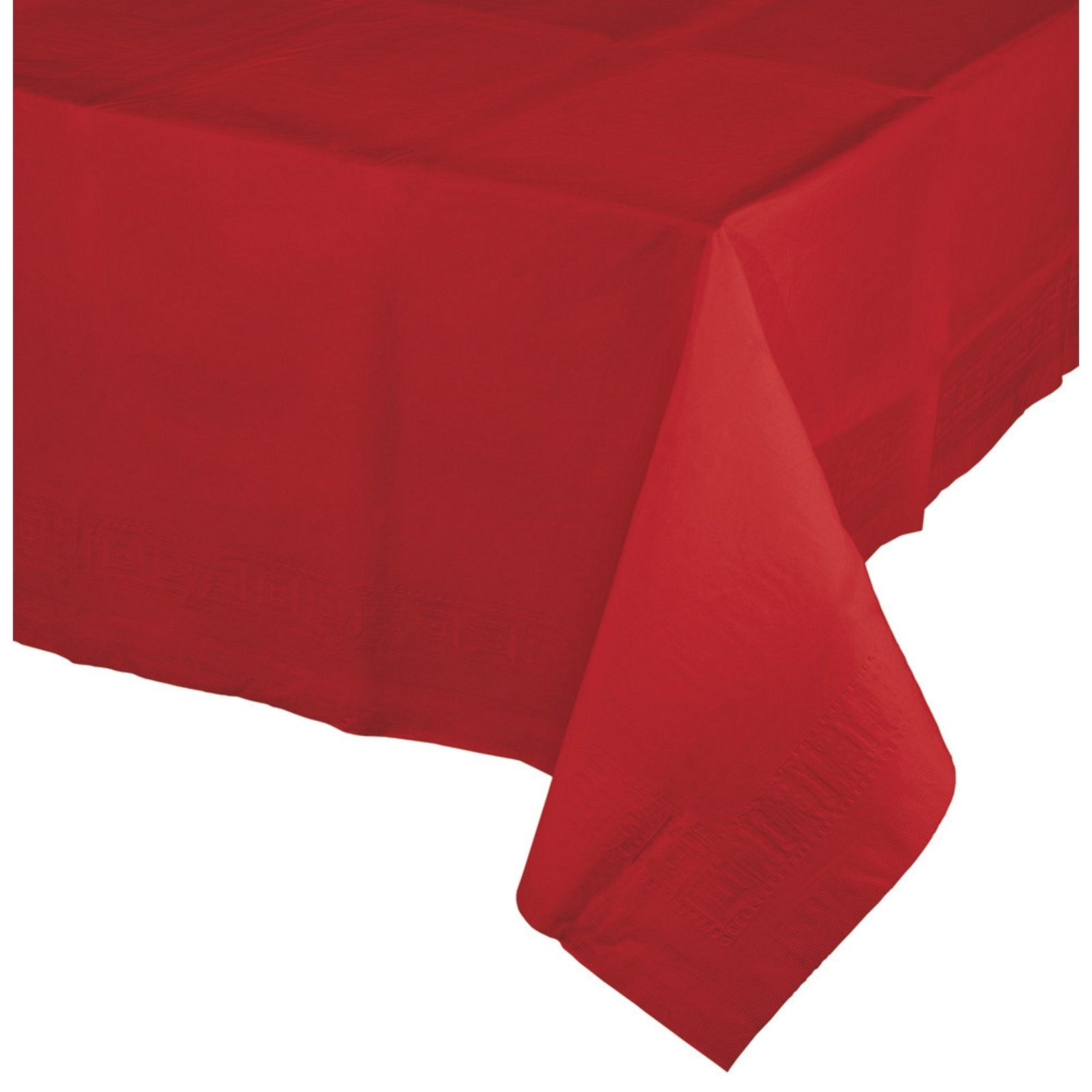 Red Rectangular Paper Tablecloth