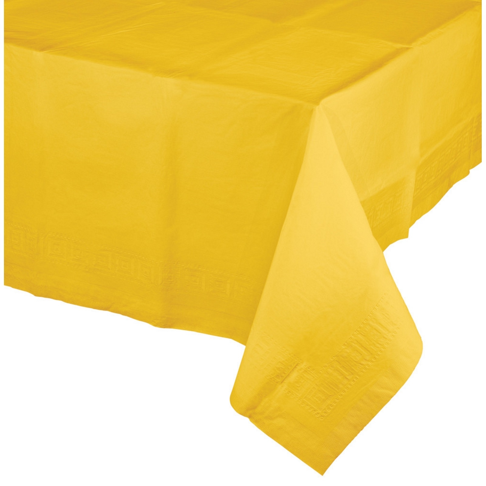 Yellow Rectangular Paper Tablecloth