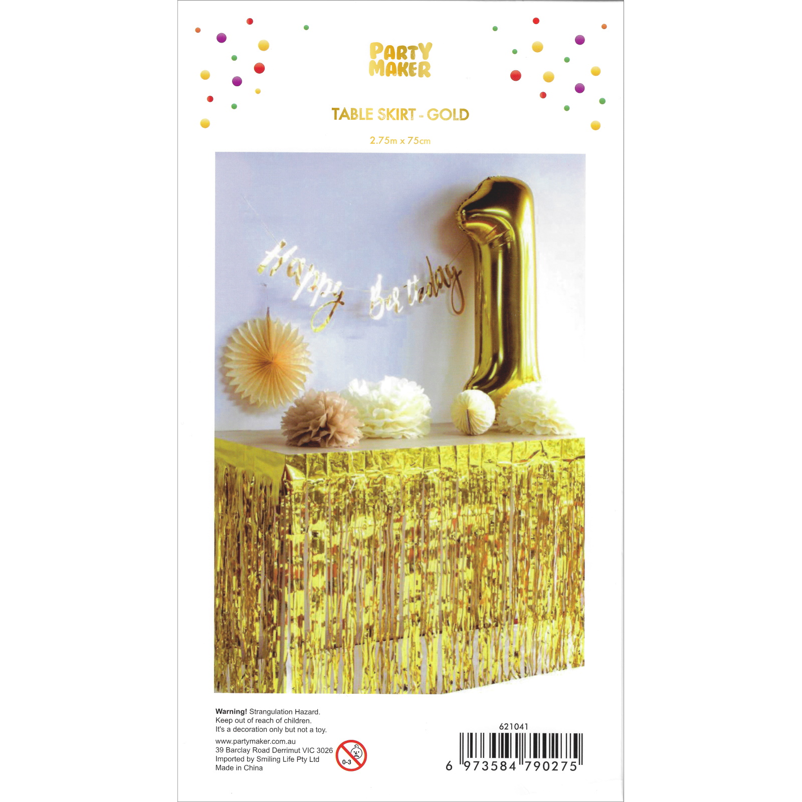 Metallic Gold Table Skirt Gold Party Supplies Coloured Party