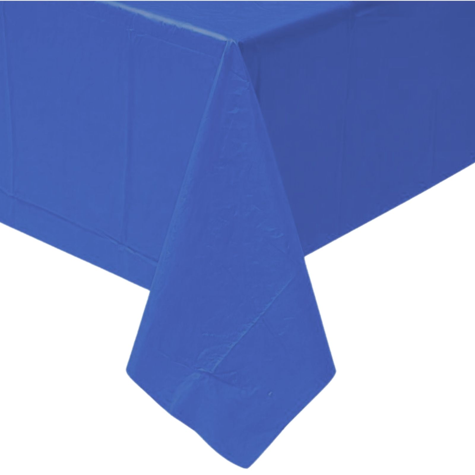 Classic Royal Blue Plastic Rectangular Tablecloth