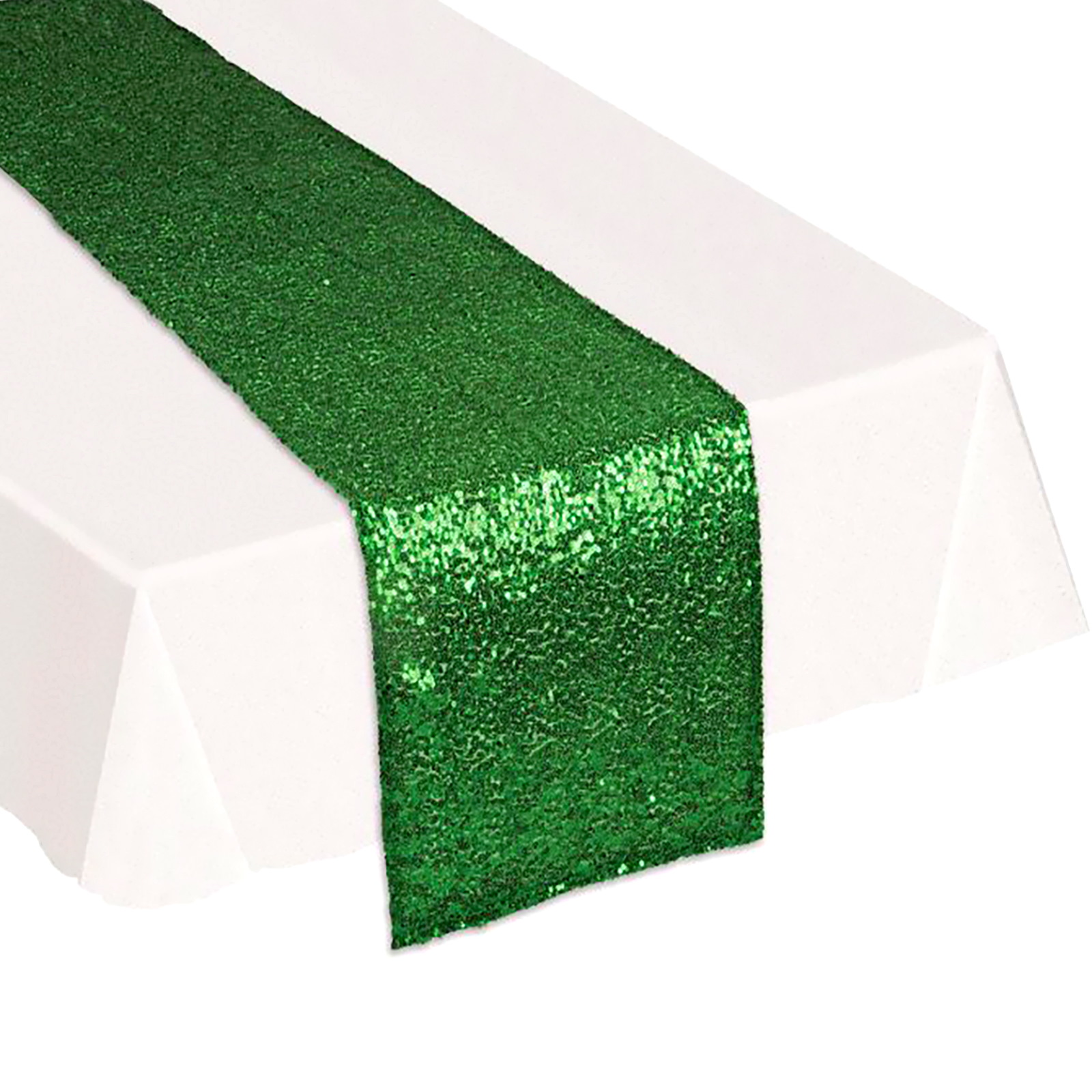 Green Sequin Table Runner (29cm x 191cm)