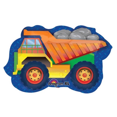 Dump Truck Supershape Jumbo Helium Balloon