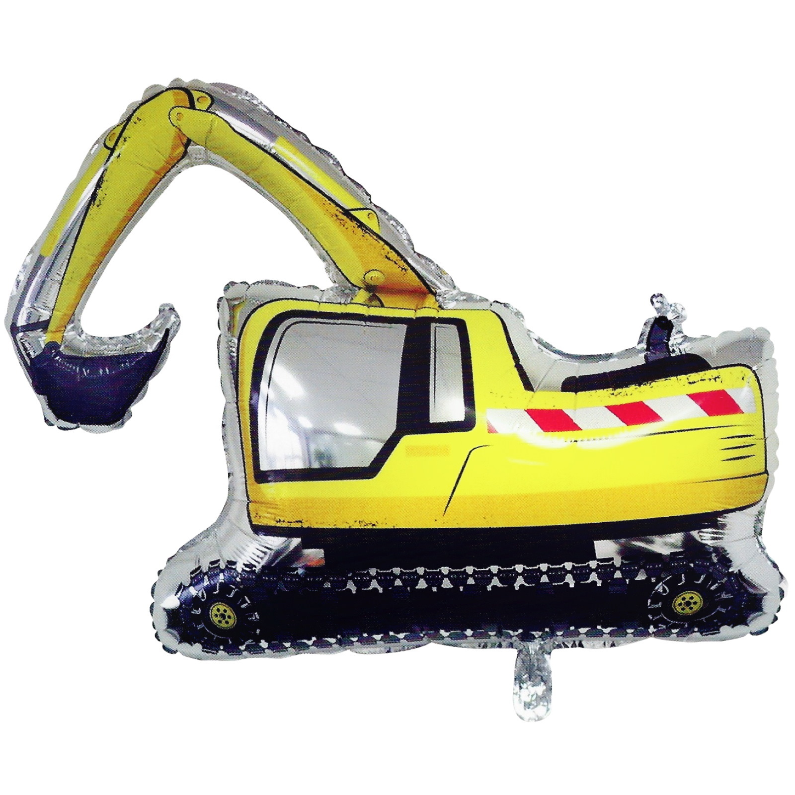Yellow Digger Supershape Foil Balloon 89cm