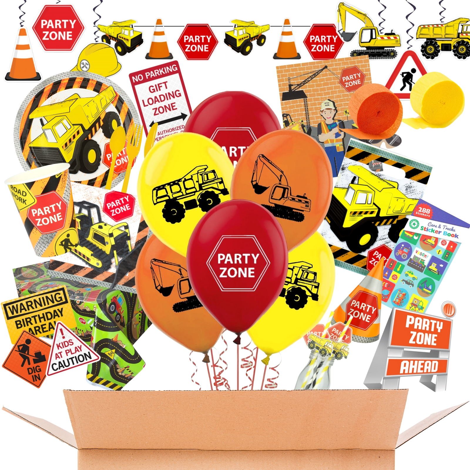 Construction Mega Party Set for 8 Guests