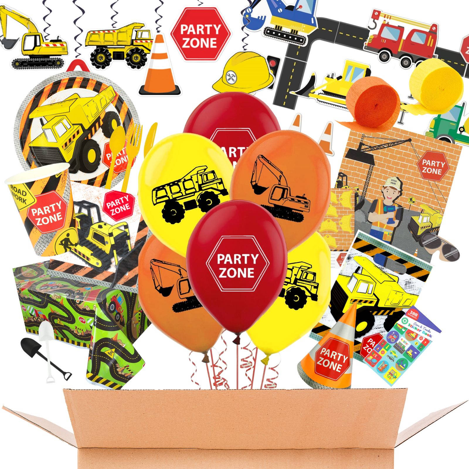 Construction Mega Party Set for 8 Guests