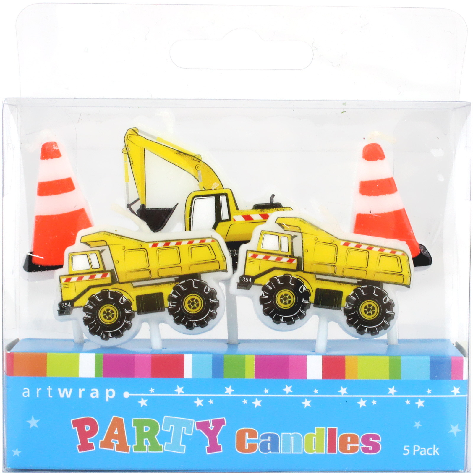 Construction Truck Candles (Set of 5)