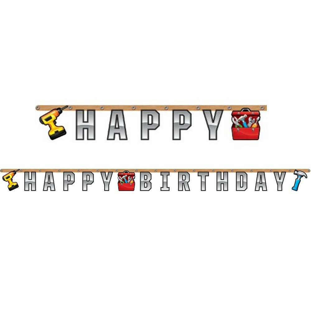 Handyman Happy Birthday Banner