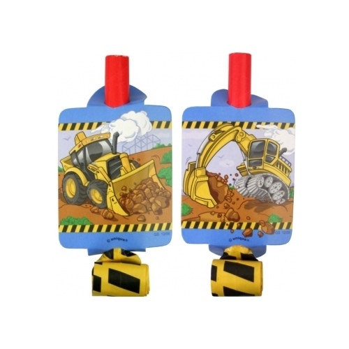 Construction Party Blowers (Pack of 8)