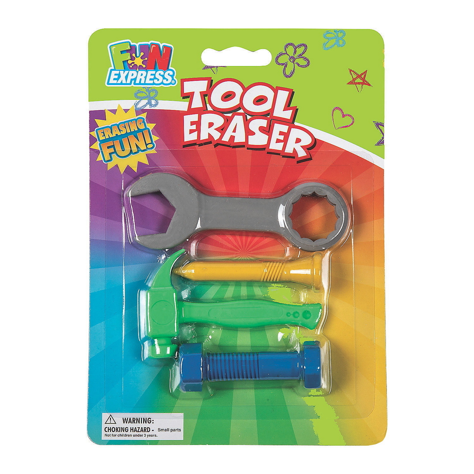 Construction Tool Erasers (Set of 4)