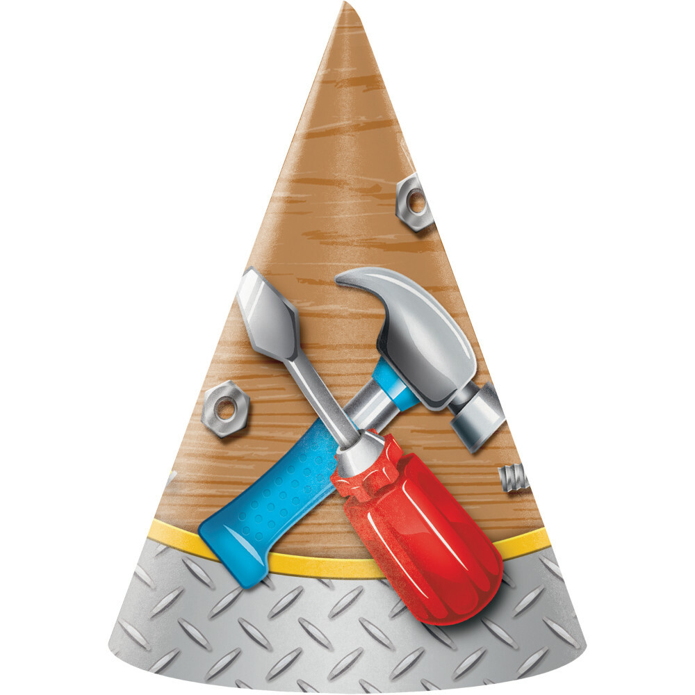 Handyman Party Hats (Pack of 8)