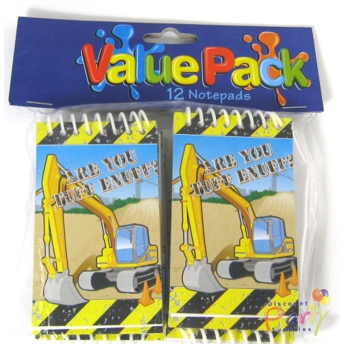 Construction Notepads (Pack of 12)