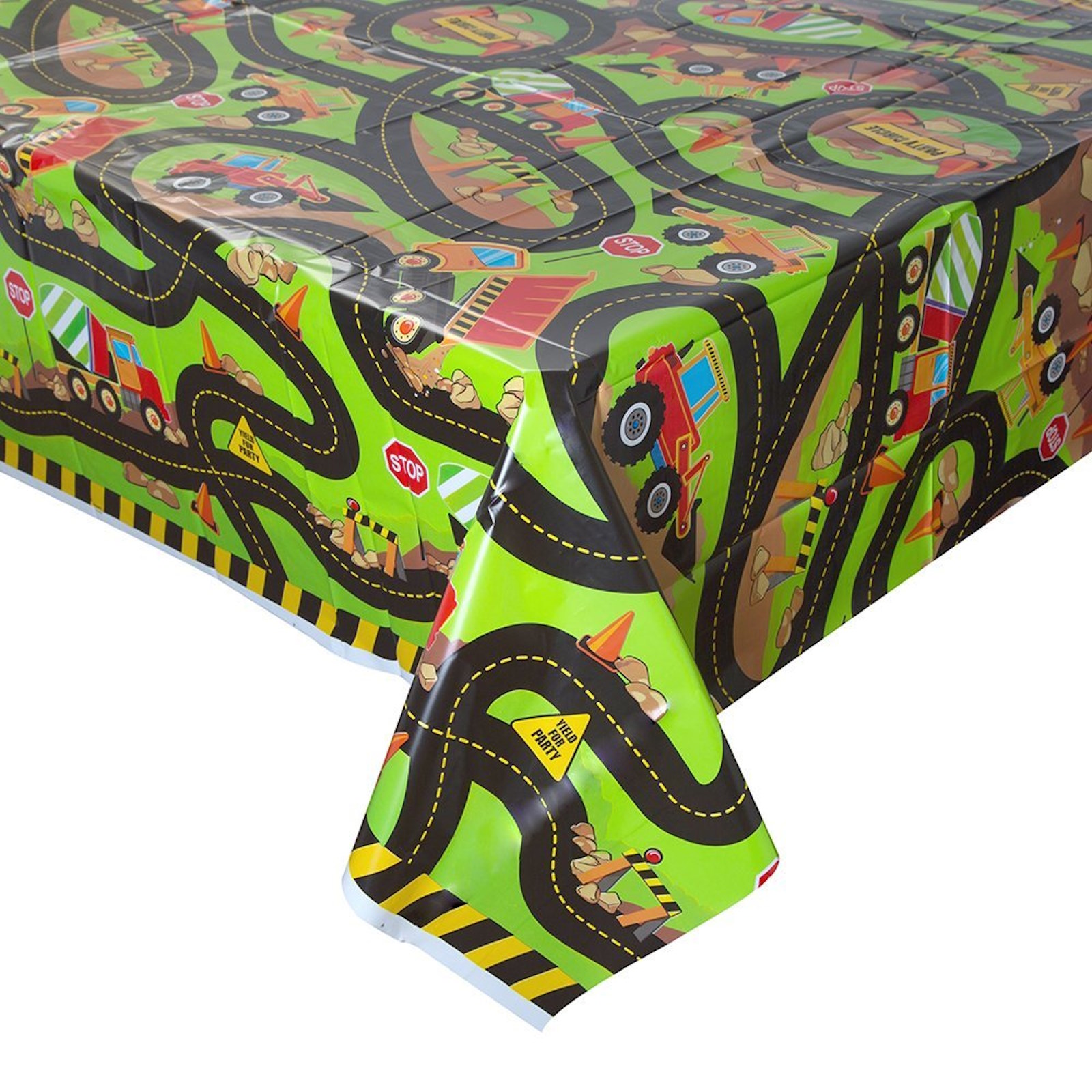 Construction Party Plastic Tablecloth