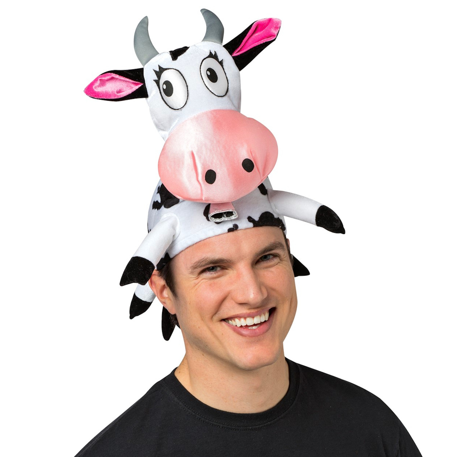 Plush Adult Cow Hat