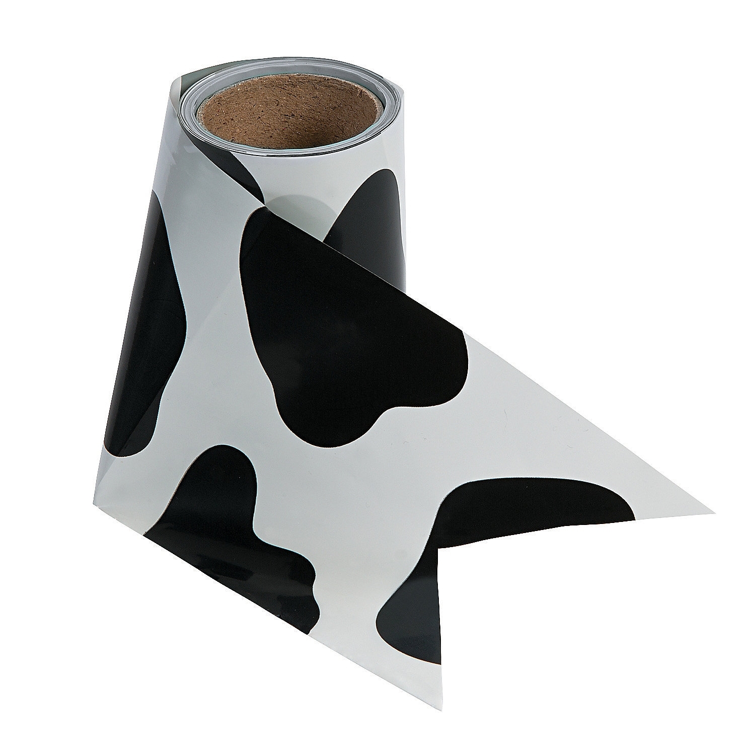 Cow Print Plastic Streamer