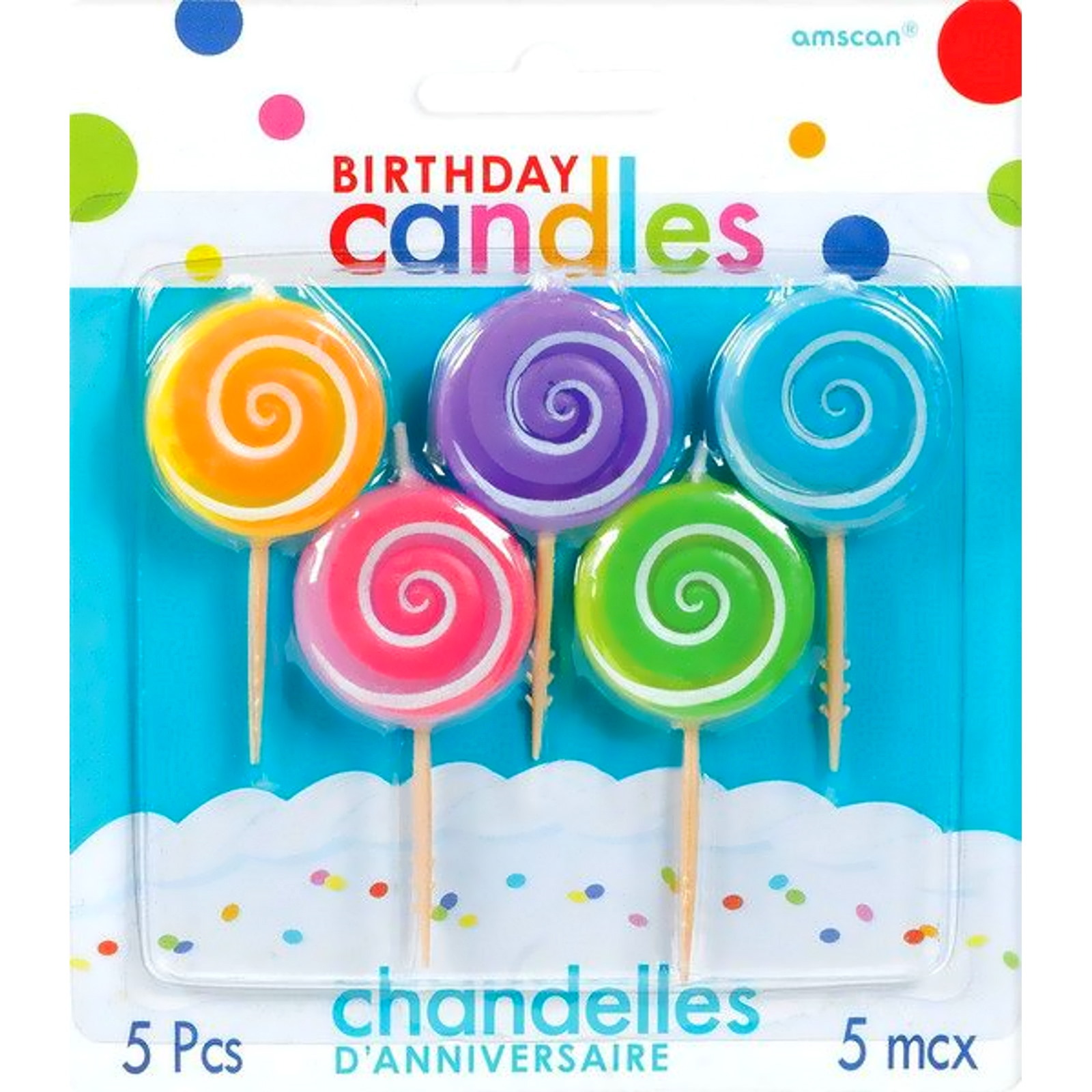 Lollipop Candles (Set of 5) 