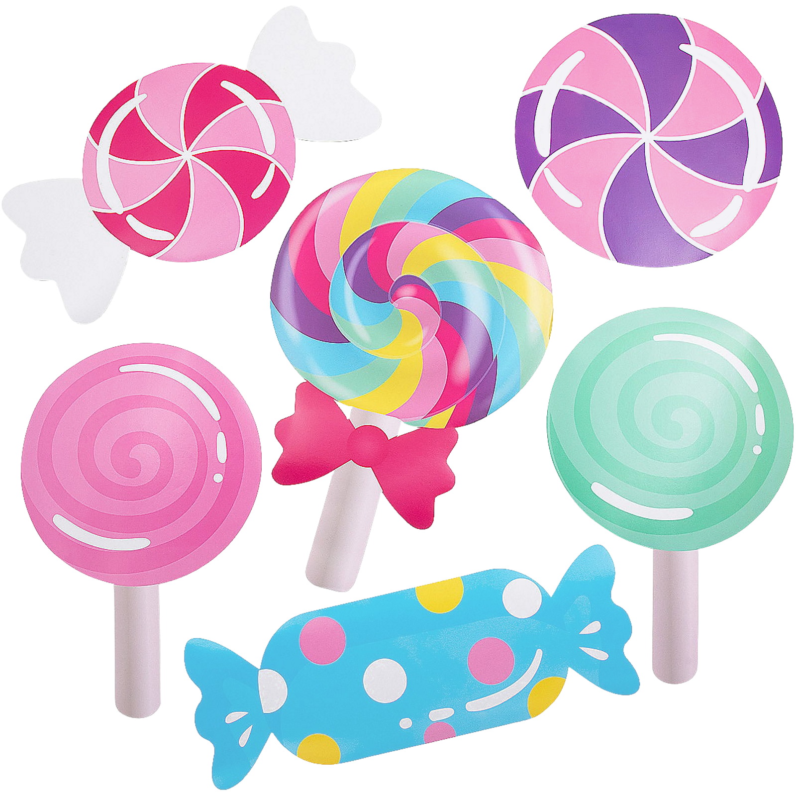 Candy World Cutout Decorations (Pack of 6) 