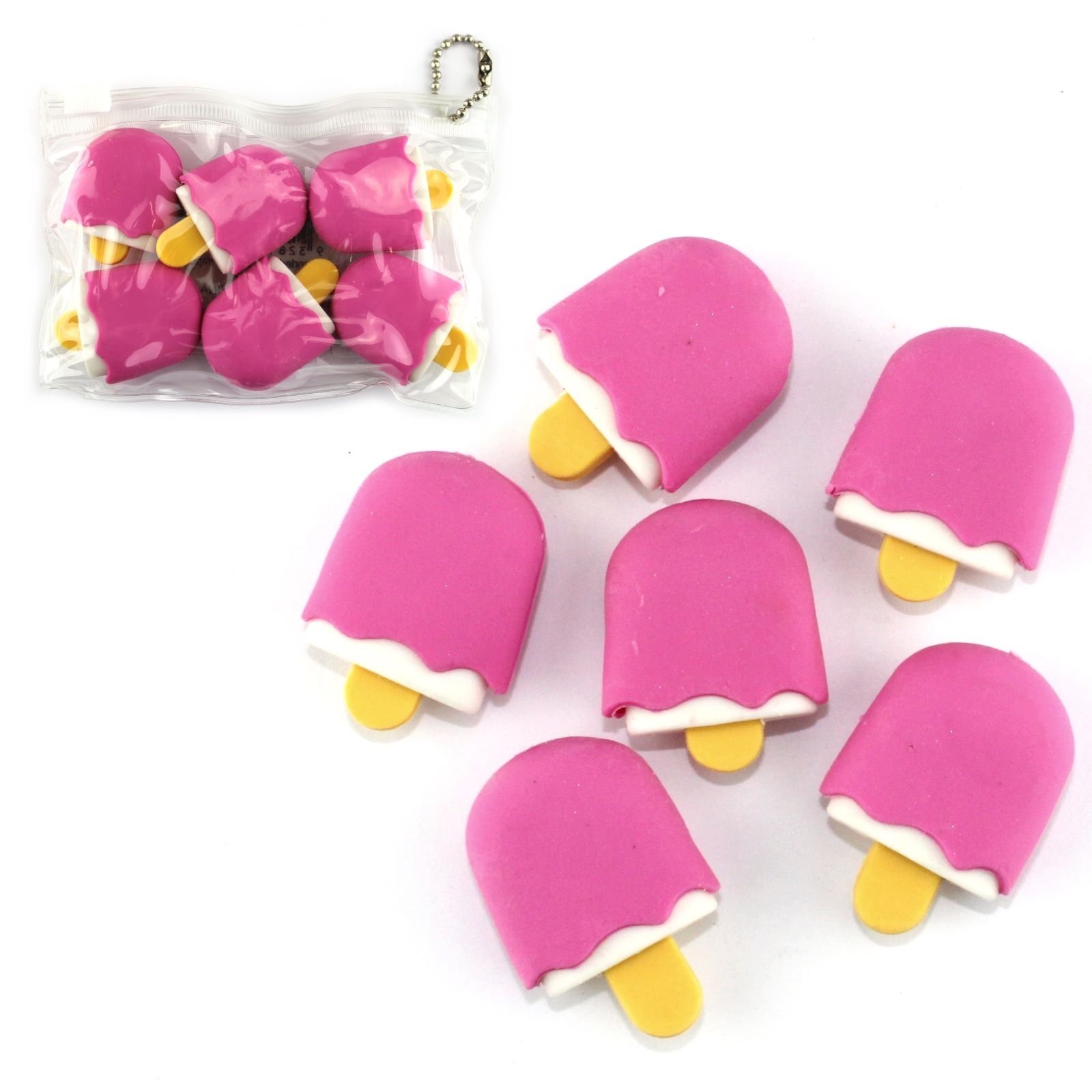 Ice Cream Erasers (Pack of 6)