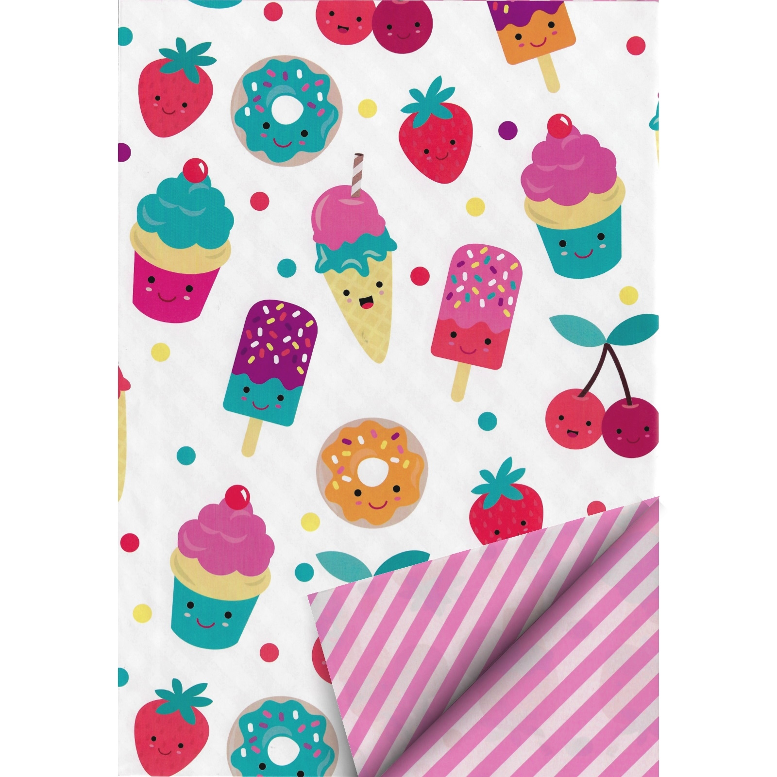 Sweet Treats Wrapping Paper (1 Sheet) Candy Shoppe Themed Party