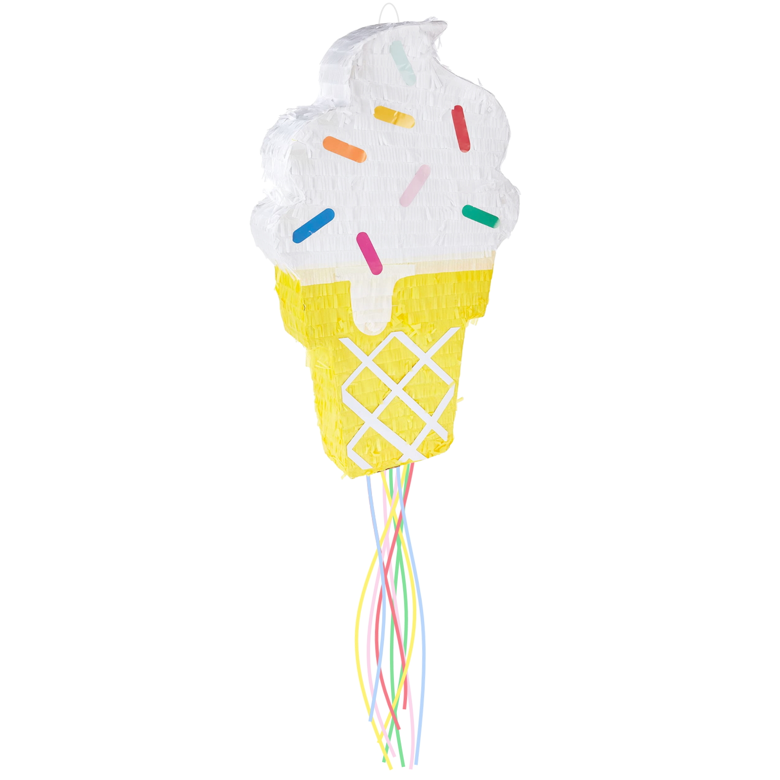Ice Cream Cone Pull String Pinata 