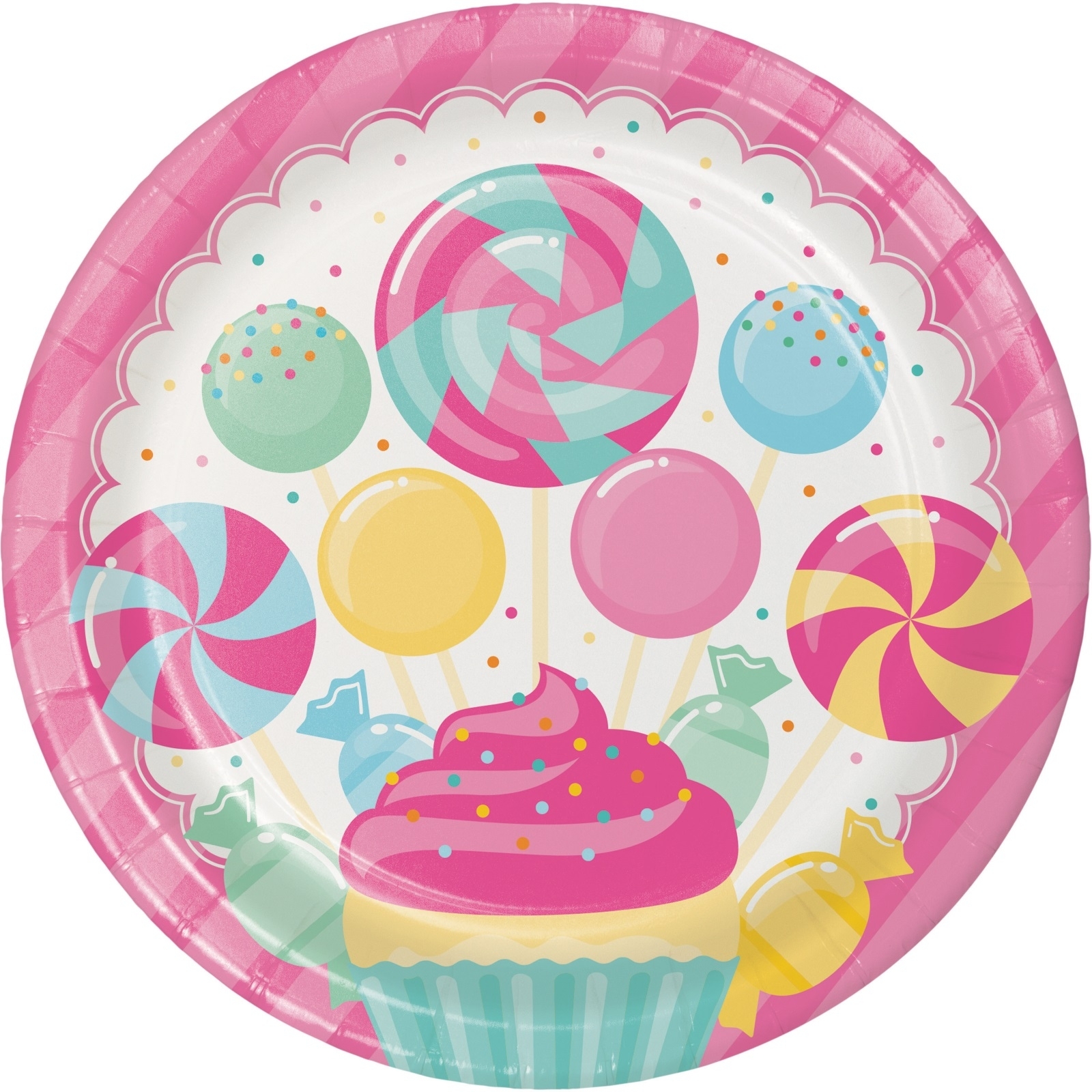 Candy Bouquet Large Paper Plates (Pack of 8)