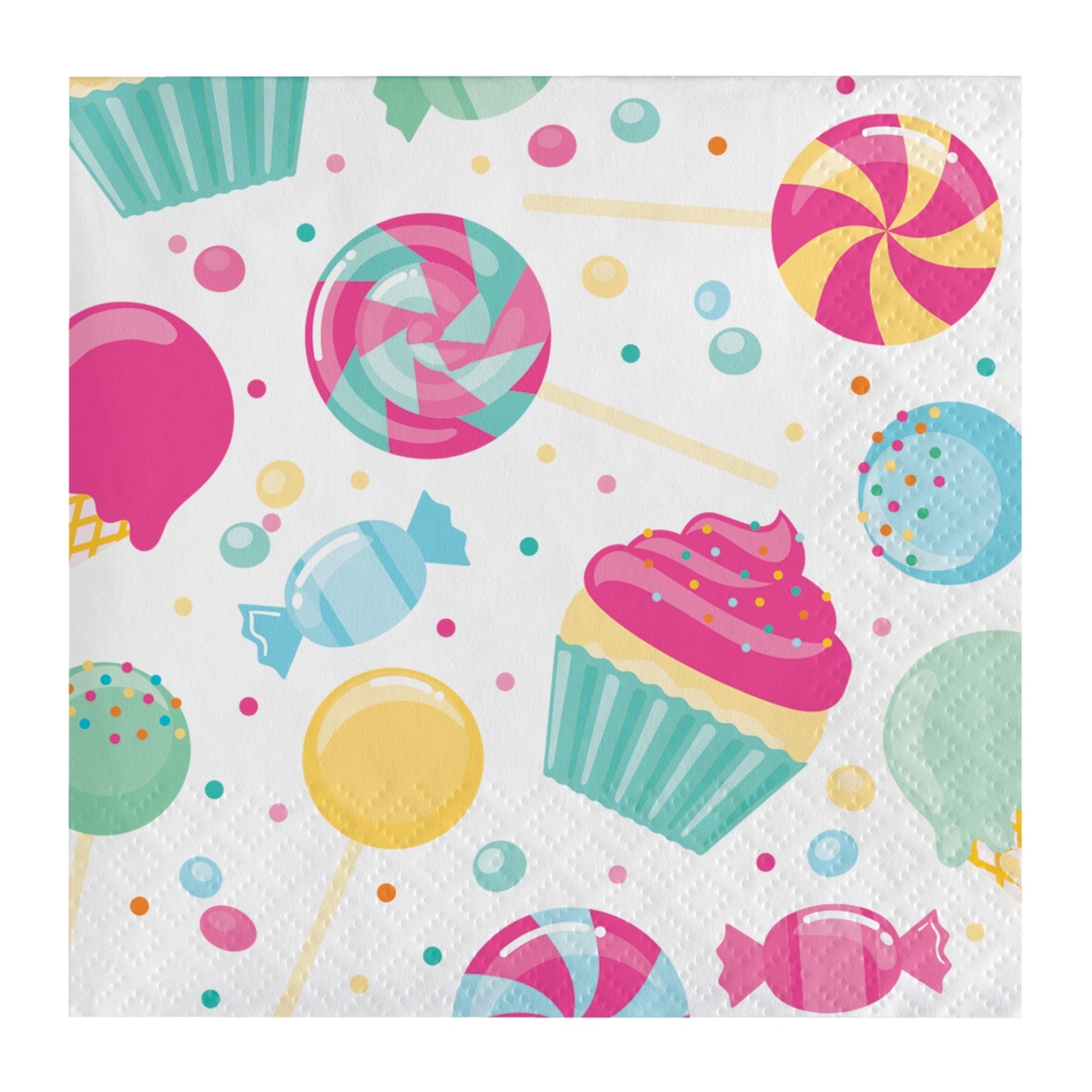 Candy Bouquet Small Napkins / Serviettes (Pack of 16)