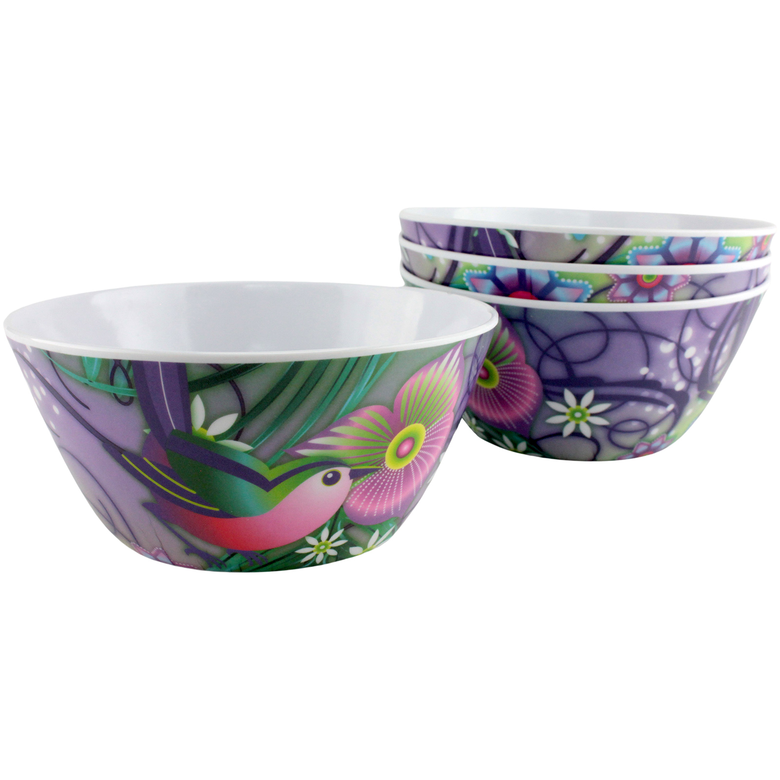 Catalina Bird Melamine Side Bowls (Set of 4)