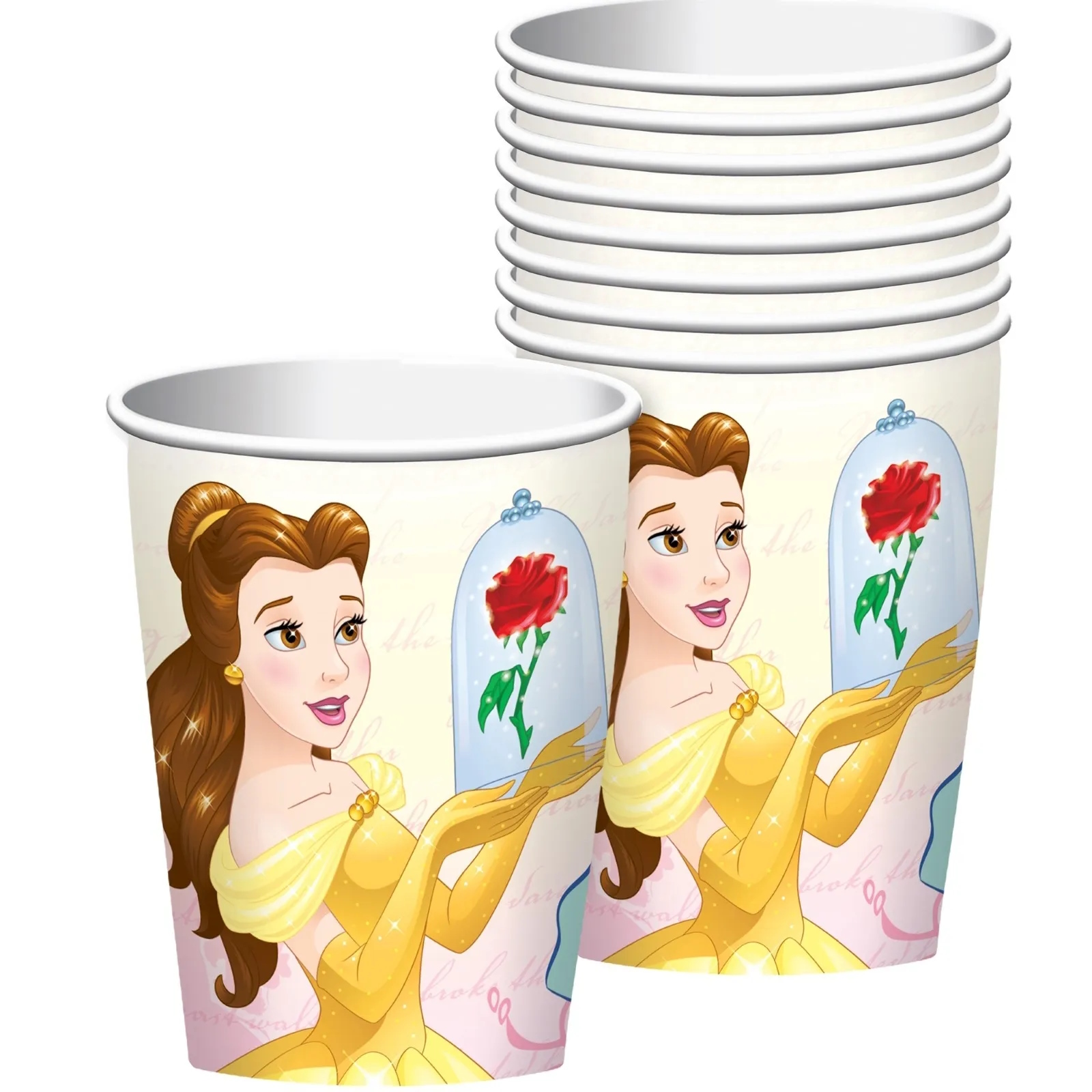 Beauty and the Beast Paper Cups (Pack of 8)