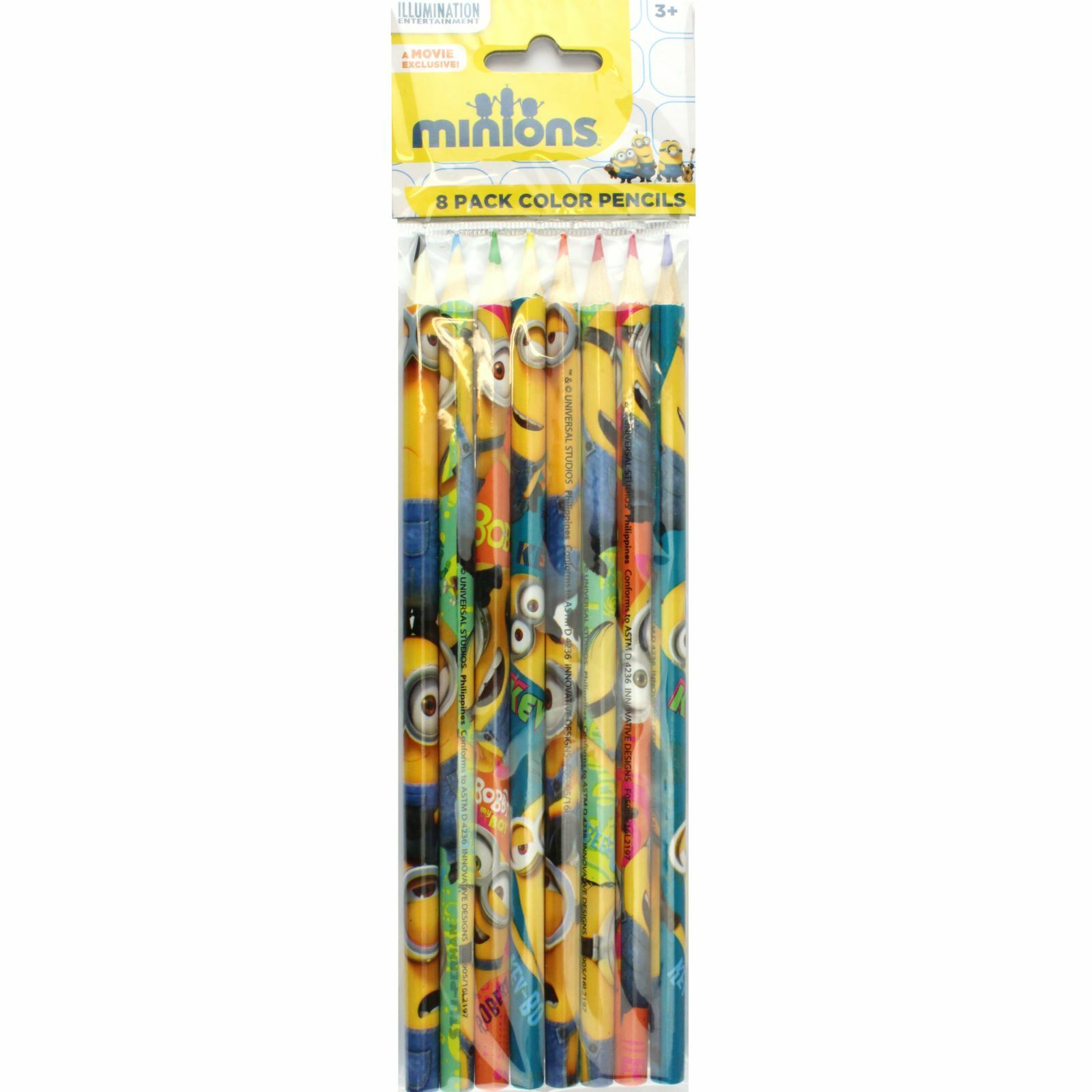 Minions Coloured Pencils (Pack of 8)