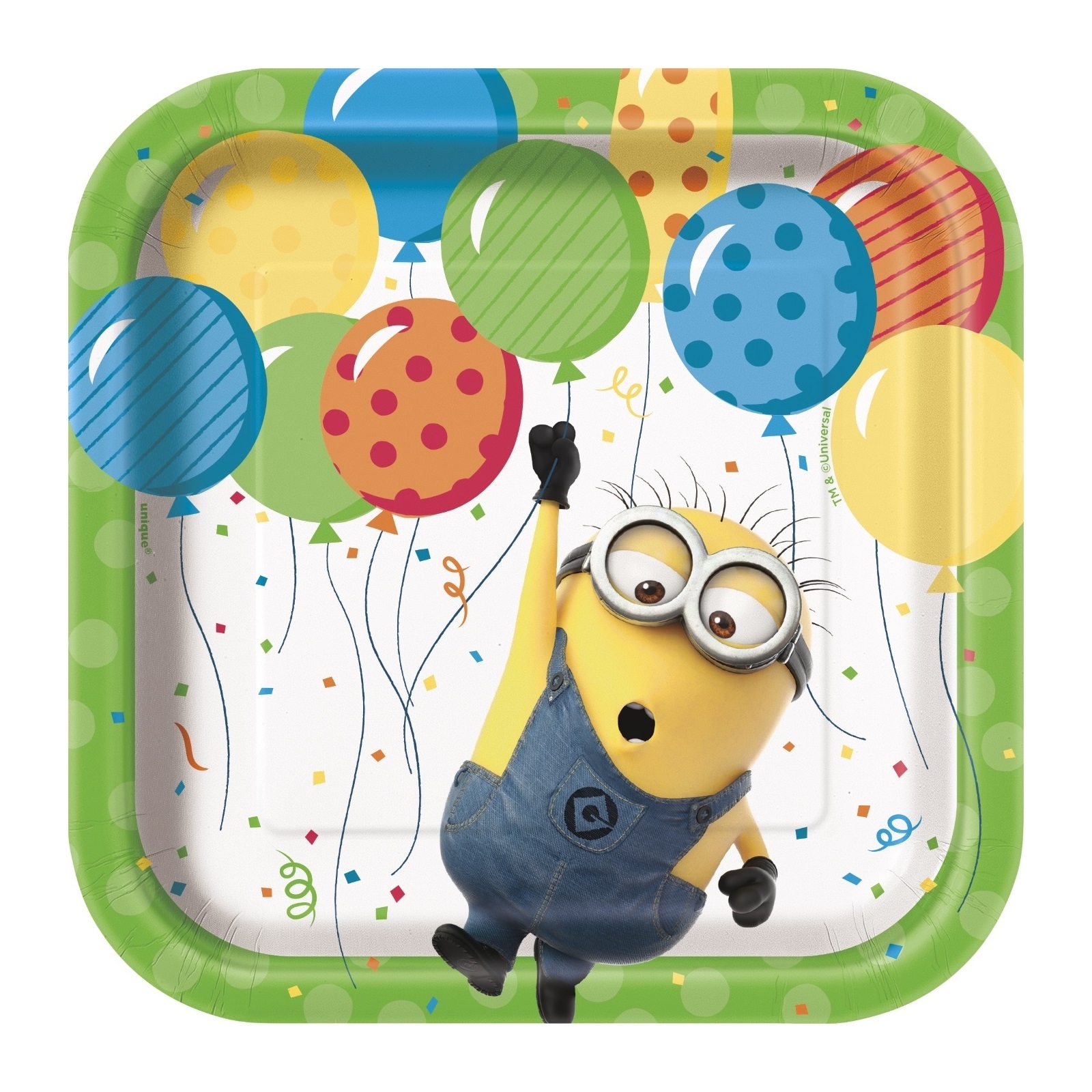 Despicable Me Small Square Paper Plates (Pack of 8)