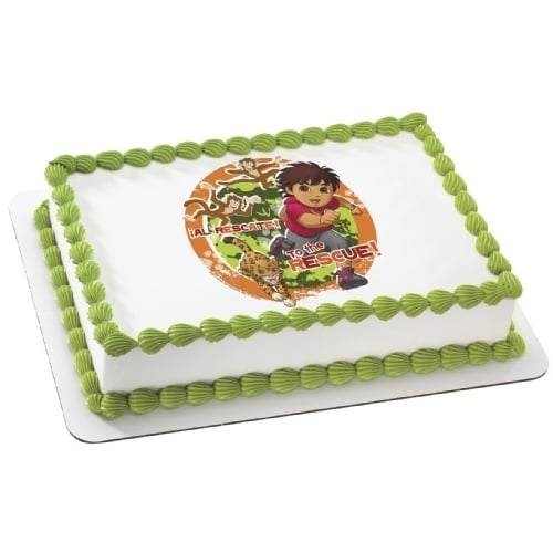 Go Diego Go Edible Icing Cake Decoration