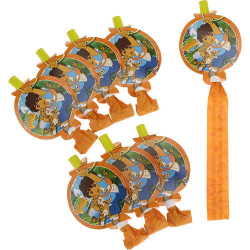 Go Diego Go Party Blowers (Pack of 8)