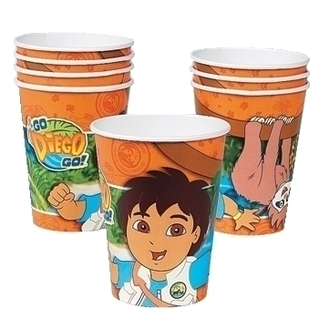 Go Diego Go Paper Cups (Pack of 8)