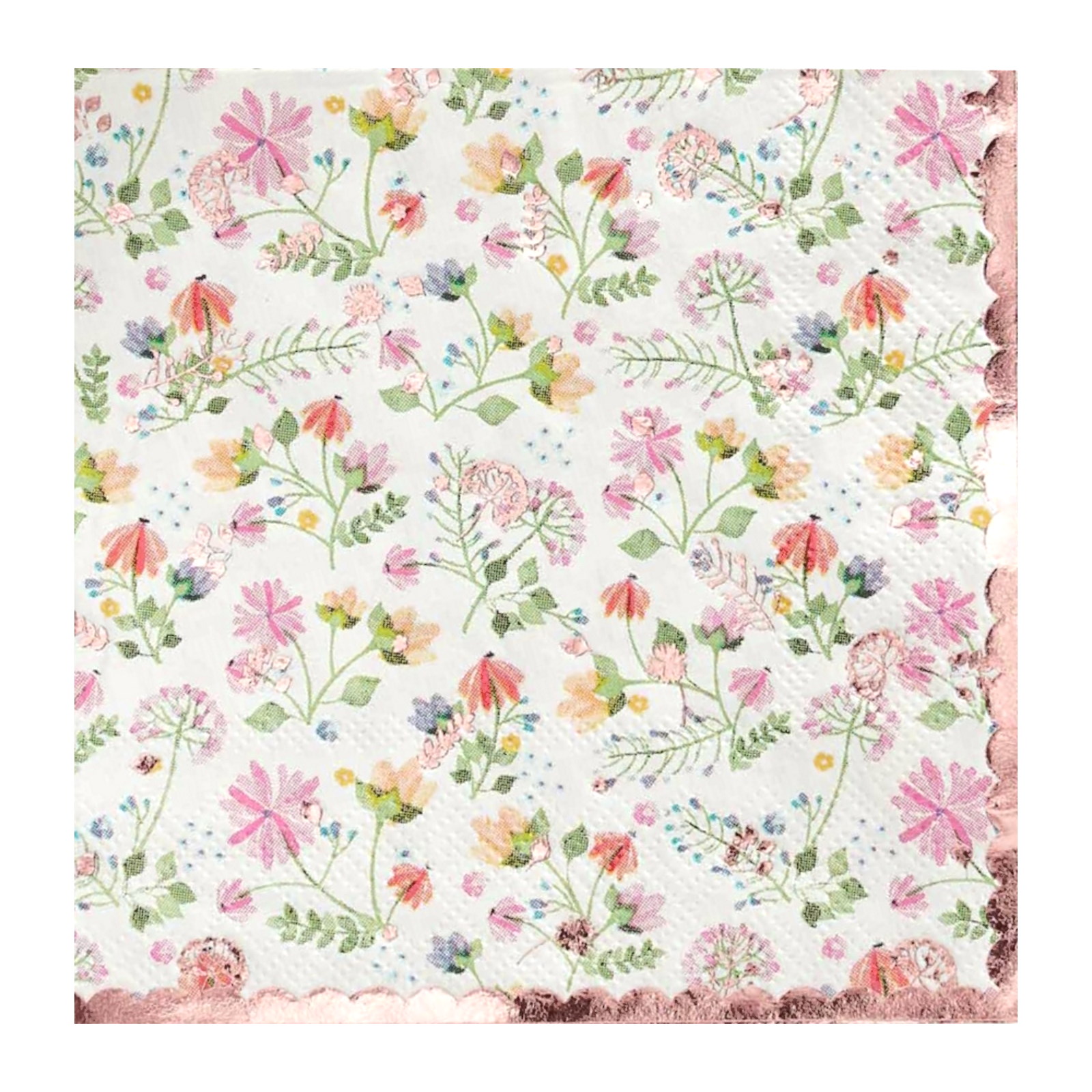 Ginger Ray Ditsy Floral Small Napkins / Serviettes (Pack of 16) 