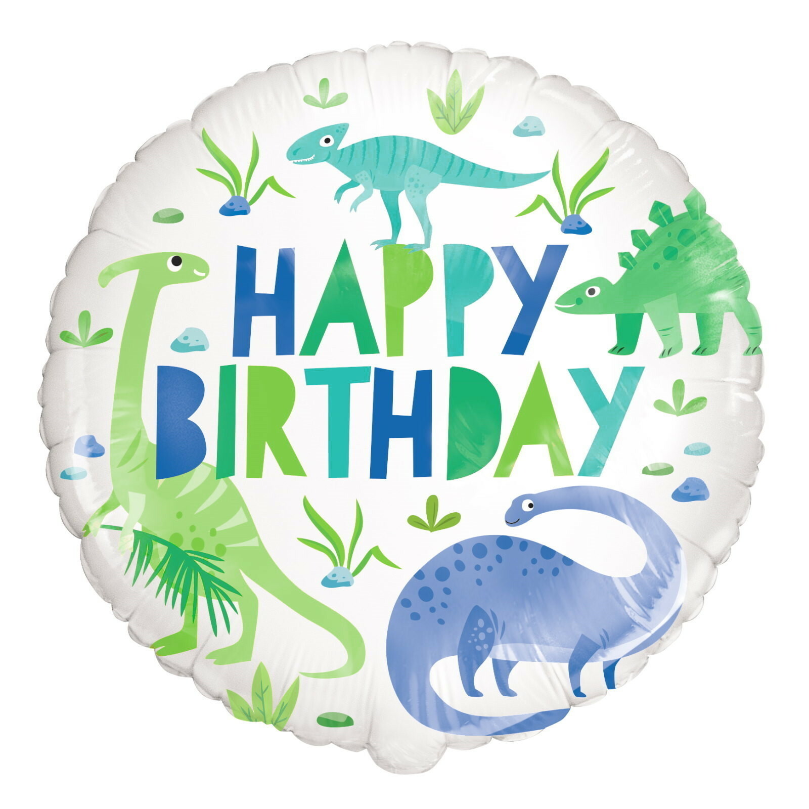 Dinosaur Roar Happy Birthday Helium Balloon