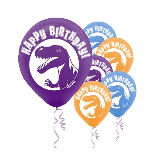 Dinosaur Balloons (Pack of 6)