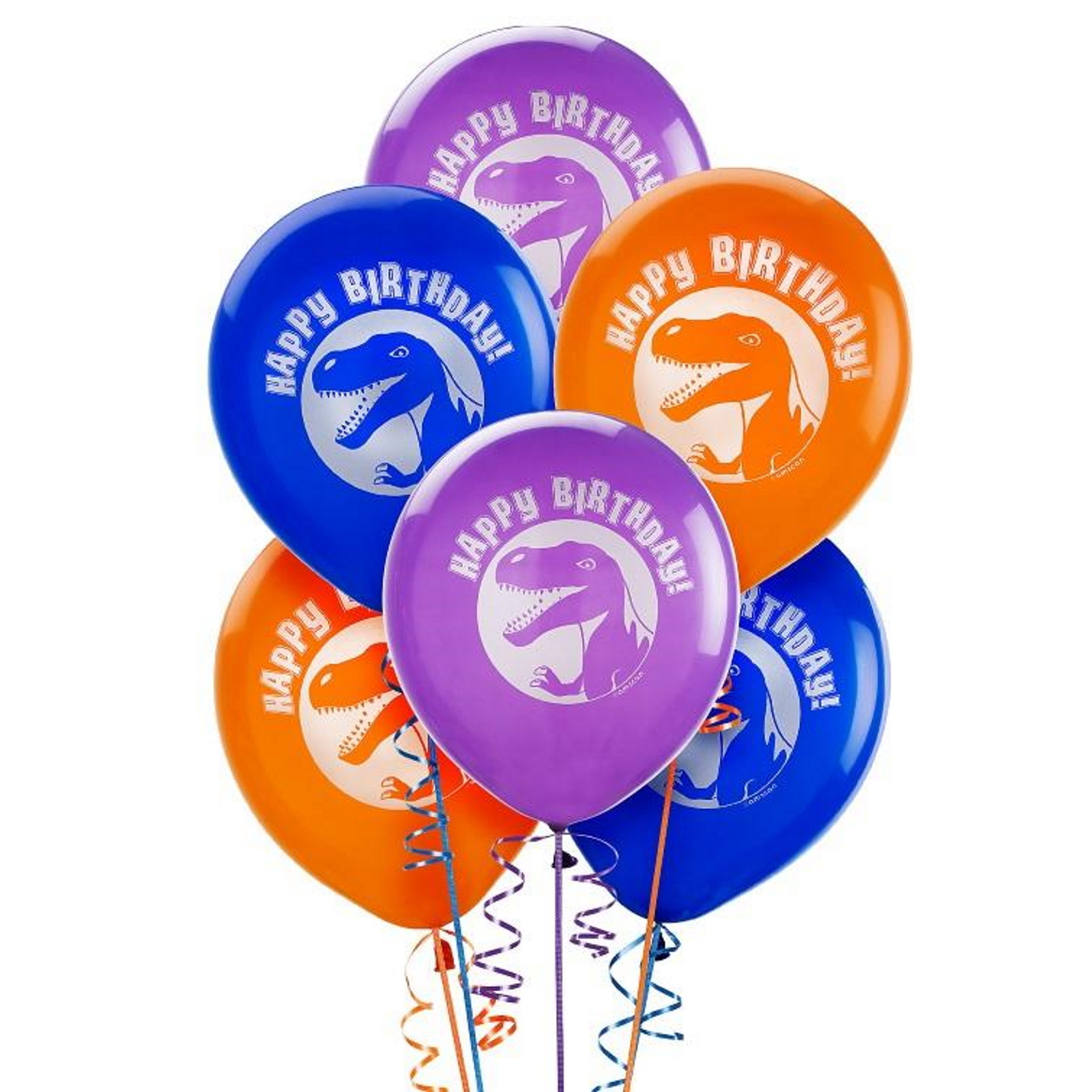 Prehistoric Party Dinosaur Balloons (Pack of 6)