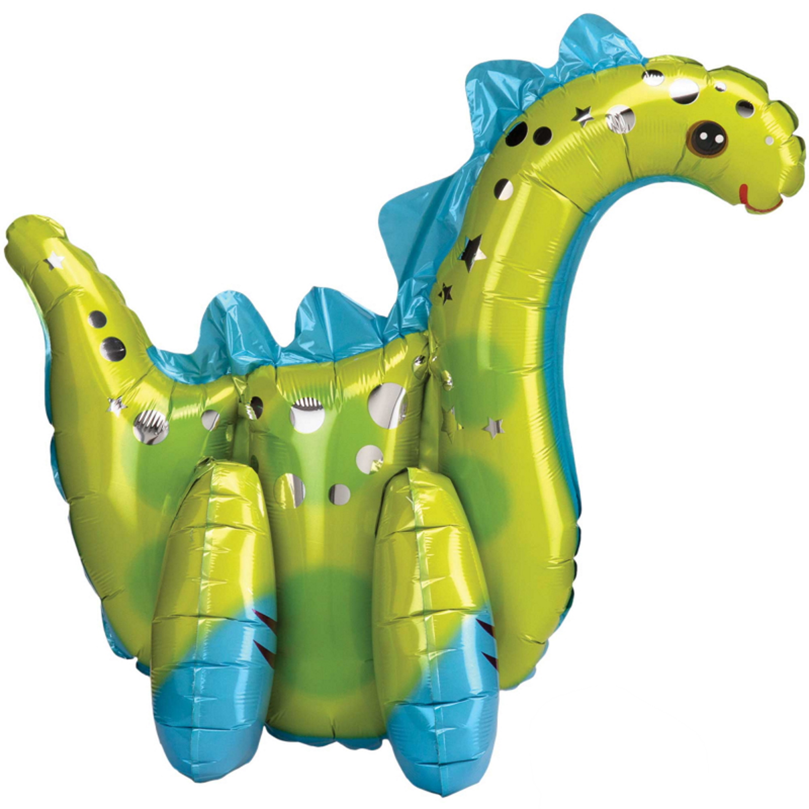 Smiling Dinosaur Air Fill Foil Balloon 58cm