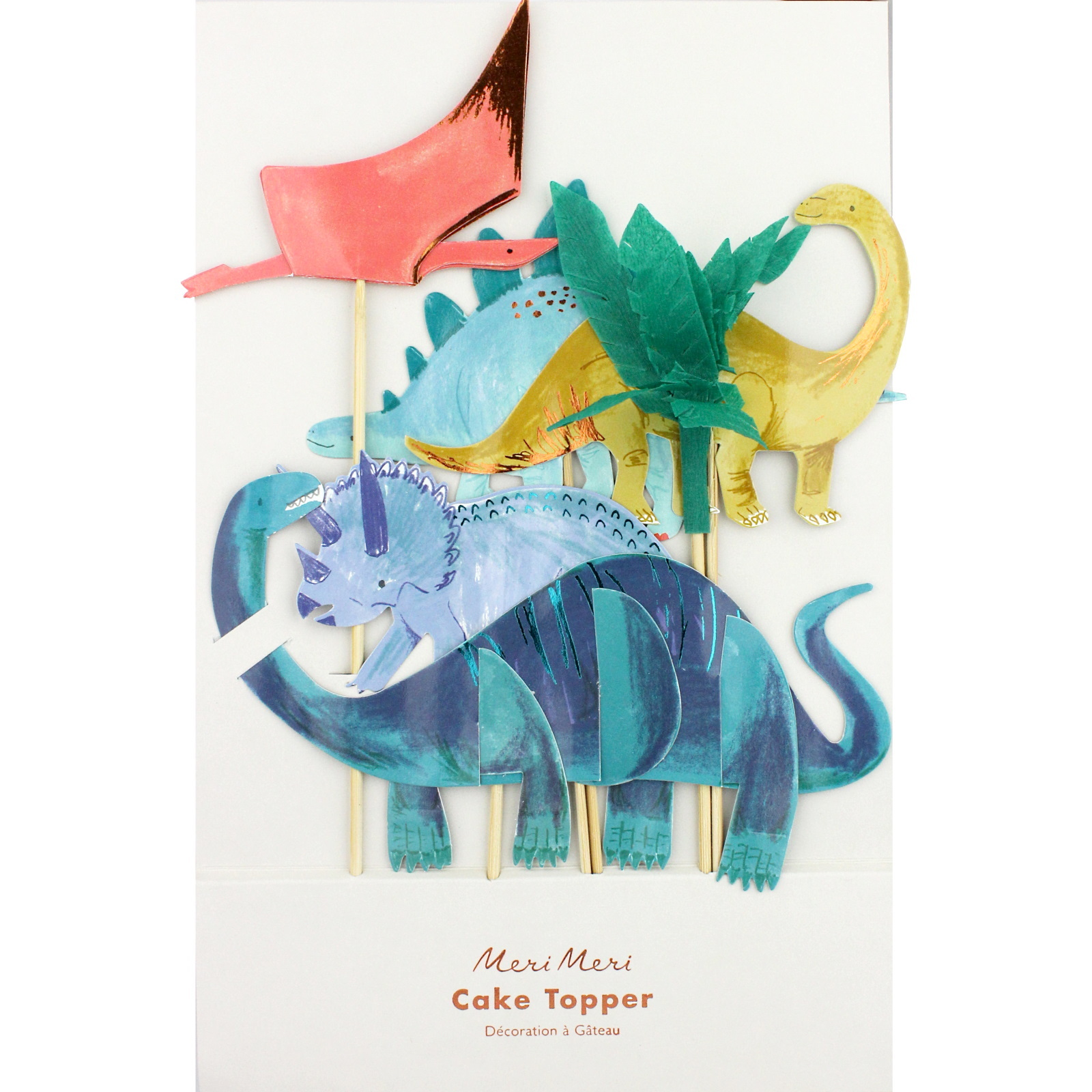 Meri Meri Dinosaur Kingdom Cake Toppers (Pack of 6)