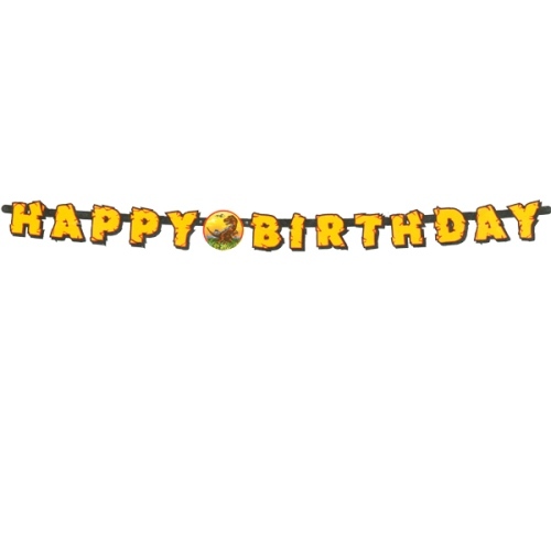Dinosaur Happy Birthday Banner
