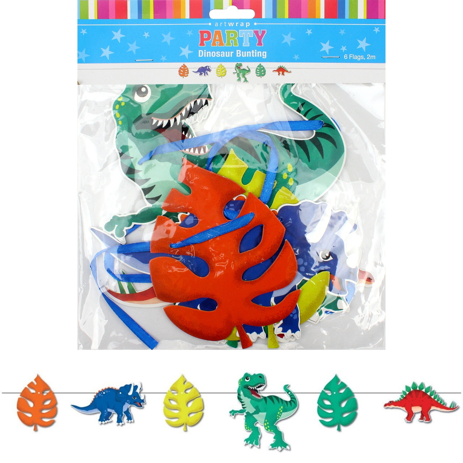 Dino Roar Garland Banner
