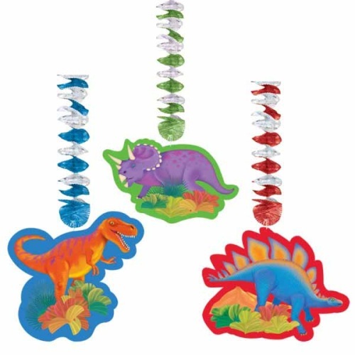 Dinosaur Dangling Decorations (Pack of 3)