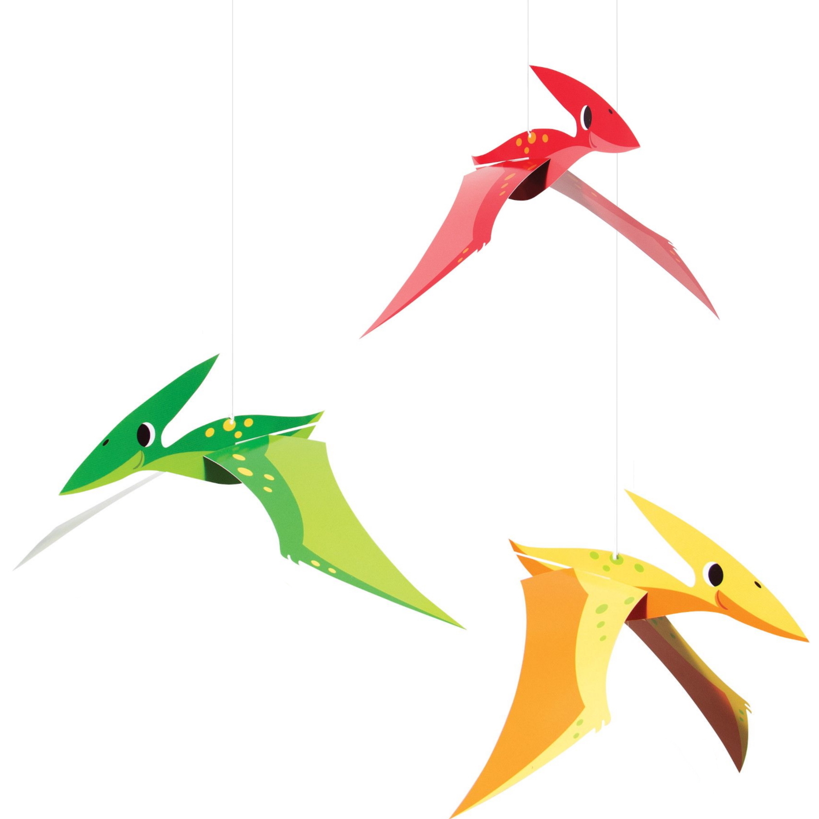 Dino Party Pterodactyl Hanging Decorations (Pack of 3)