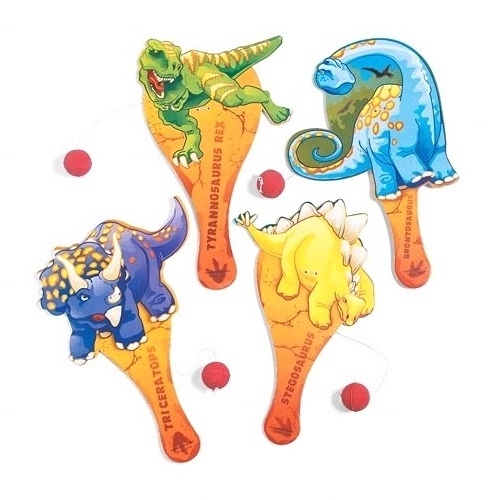 Dinosaur Paddleball Toy