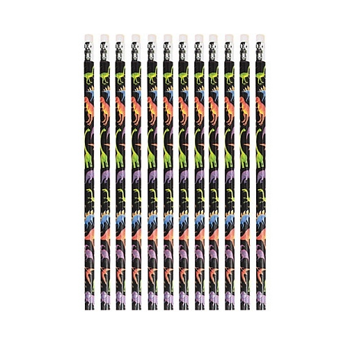 Dinosaur Prehistoric Party Pencils (Pack of 12)