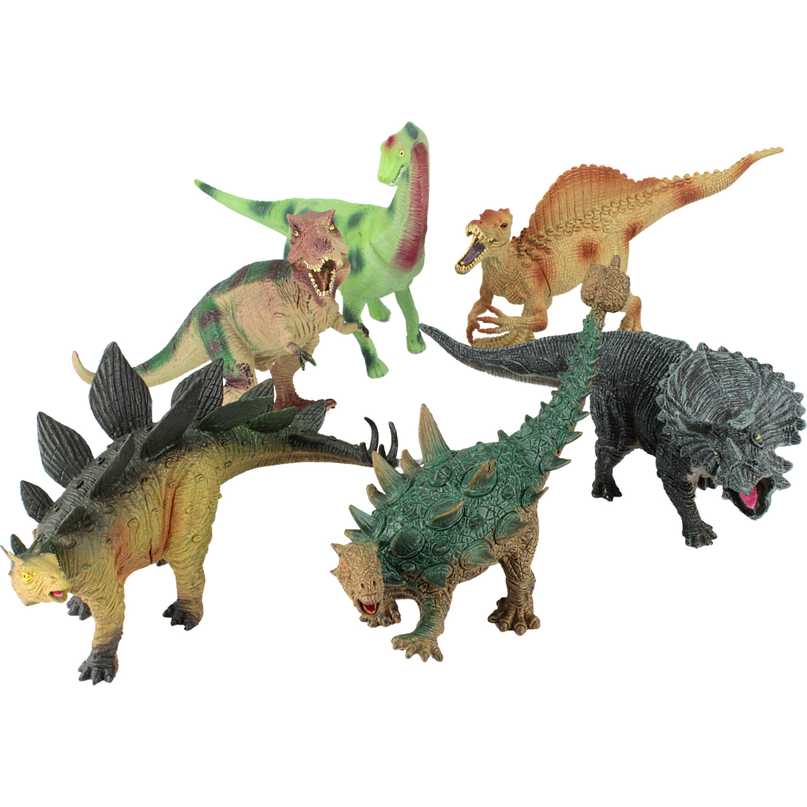 Pack of 6 Large Dinosaur Toys Play Set Dinosaur Party Supplies Boys Birthday Party Supplies Discount Party Supplies Discount Party Supplies