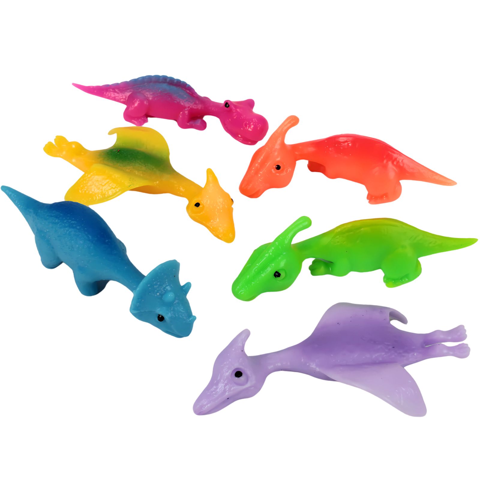 Stretchy Flying Dinosaur Flingers (Pack of 6)