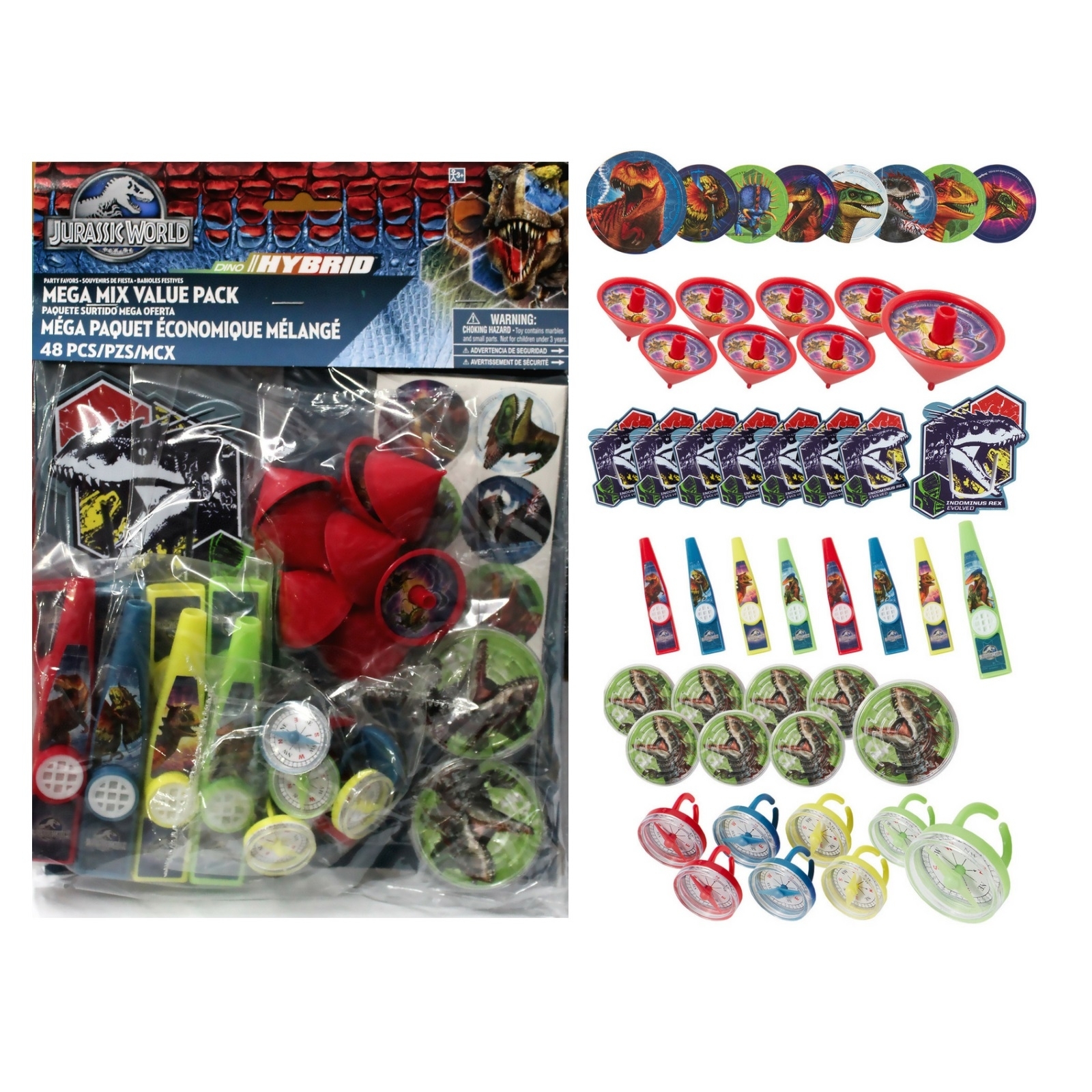 Jurassic World Mega Value Favour Pack (48 Pieces)