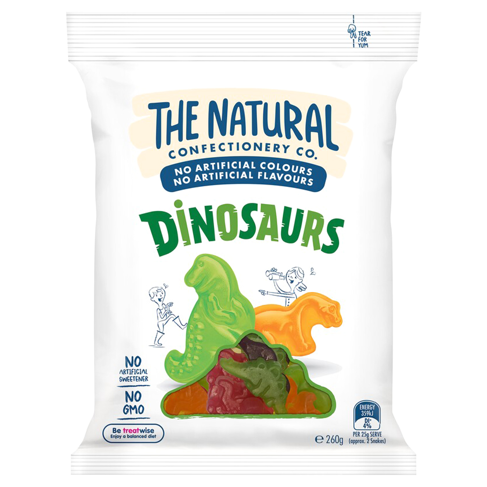 The Natural Confectionery Co. Dinosaurs (260g)